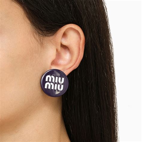 boucles d'oreilles miu miu|Boucles D'oreilles Pour Femme .